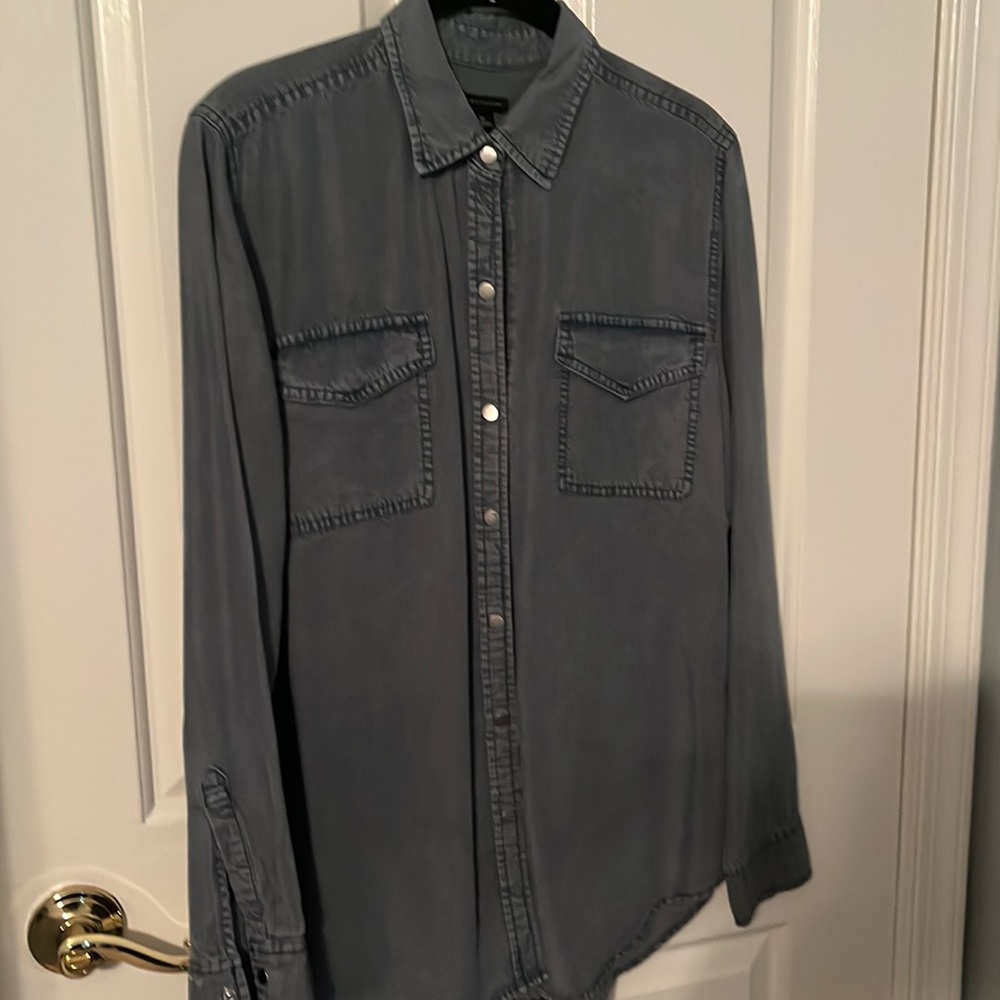 Ann Taylor soft denim blouse